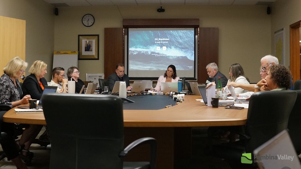 Board members in meeting
